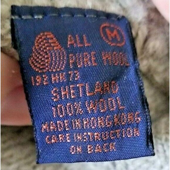 Hunting Horn Women’s‎ Heather Grey Sweater 100% Shetland Wool Vintage M - Picture 5 of 5